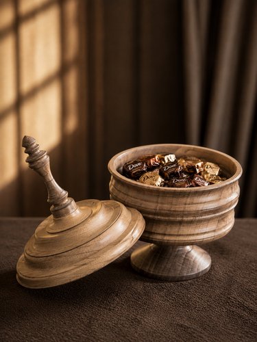 شکلاتخوری چوبی خراطی شده ماروک مدل سپهر