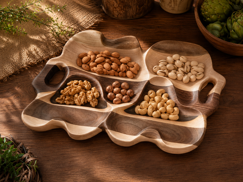 سینی چوبی اردوخوری ماروک طرح دفرمه