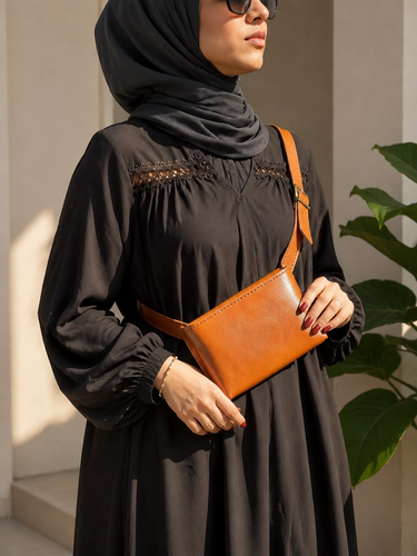 کیف دوشی چرم زنانه ماروک مدل هور