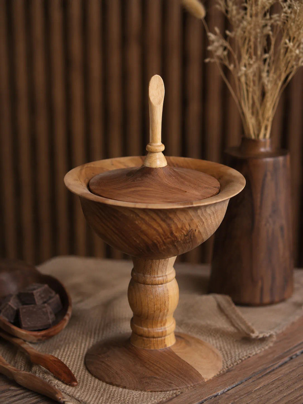 شکلات خوری چوبی پایه دار ماروک